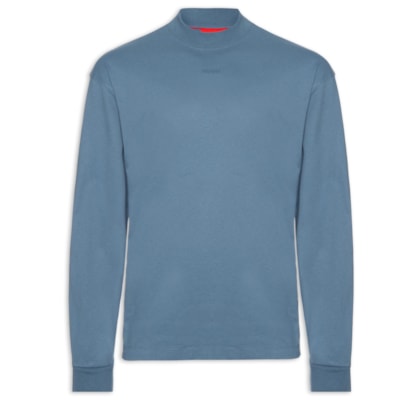 Blusa Masculina Relaxed-Fit Crew Neck Cotton Dapos - Azul
