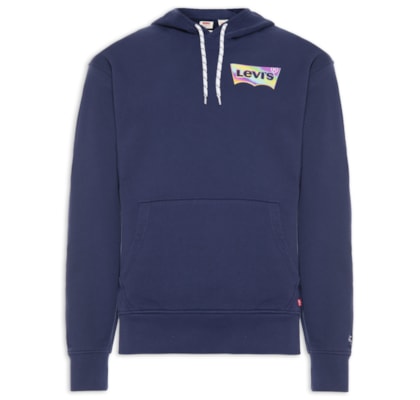 Blusa Masculina Relaxed Graphic Po - Azul