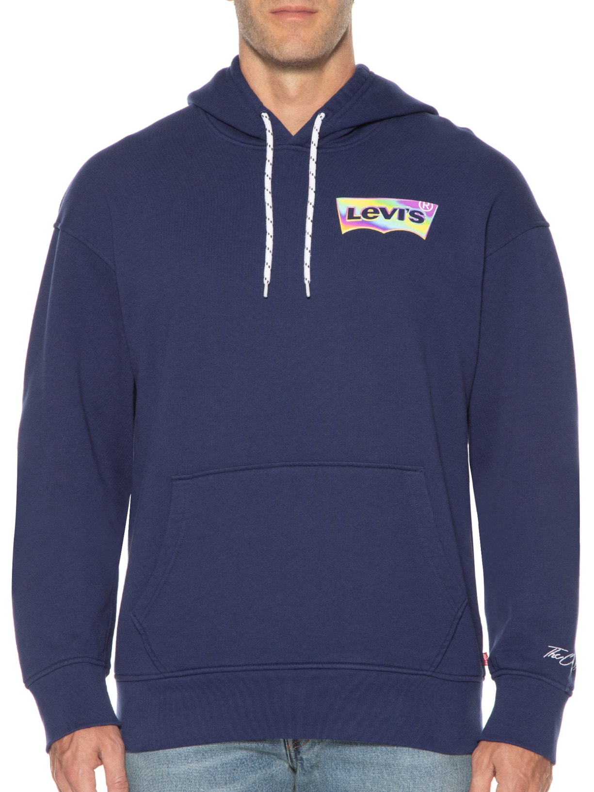 Blusa Masculina Relaxed Graphic Po Azul Levi's