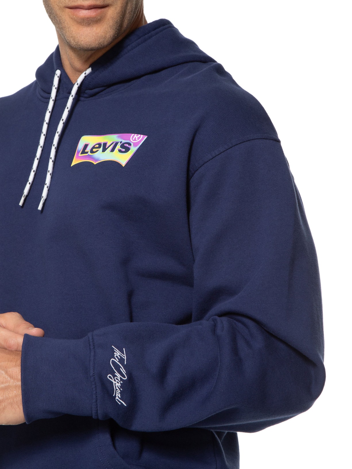 Blusa Masculina Relaxed Graphic Po Azul Levi's