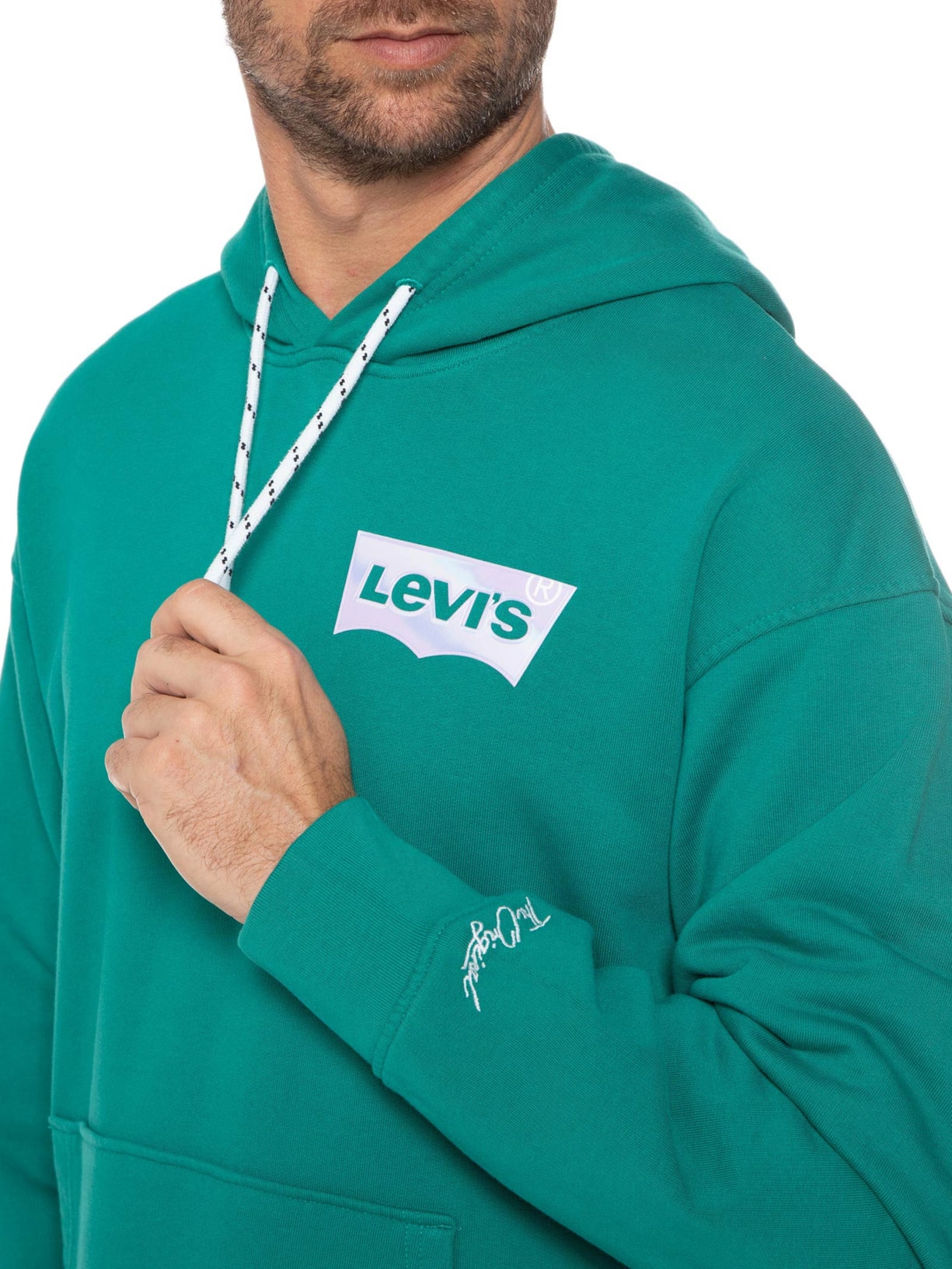 Blusa Masculina Relaxed Graphic Po Verde Levi's