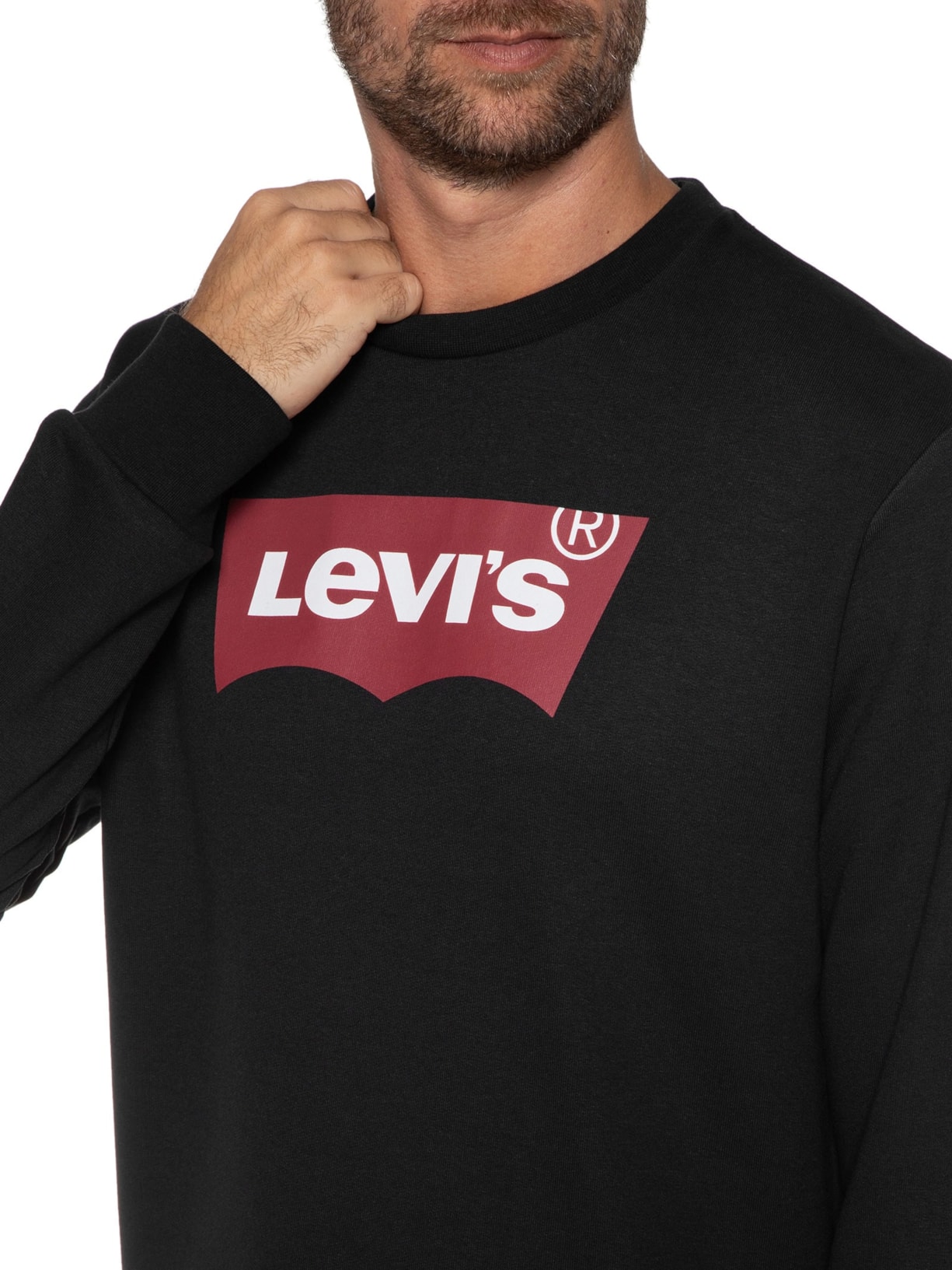 Blusa Masculina T3 Graphic Crew Preto Levi's