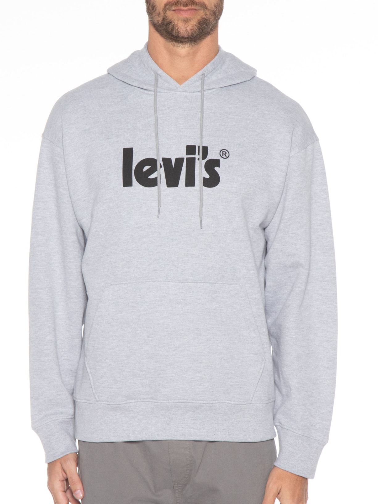 Blusa Masculina T3 Relaxd Graphic Hoodie Cinza Levi's