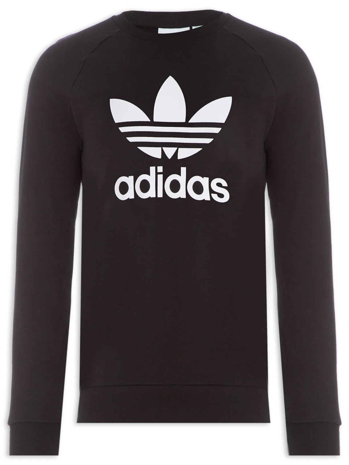 Blusa Masculina Trefoil Crew Preto Adidas Originals