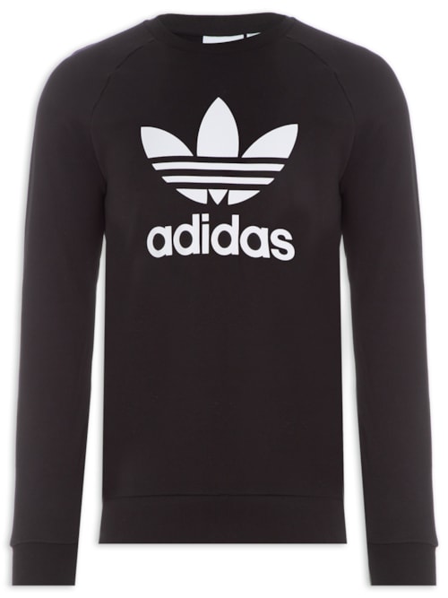 Blusa Masculina Trefoil Crew - Preto