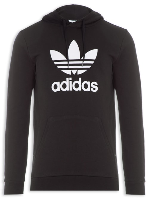 Blusa Masculina Trefoil Hoody - Preto