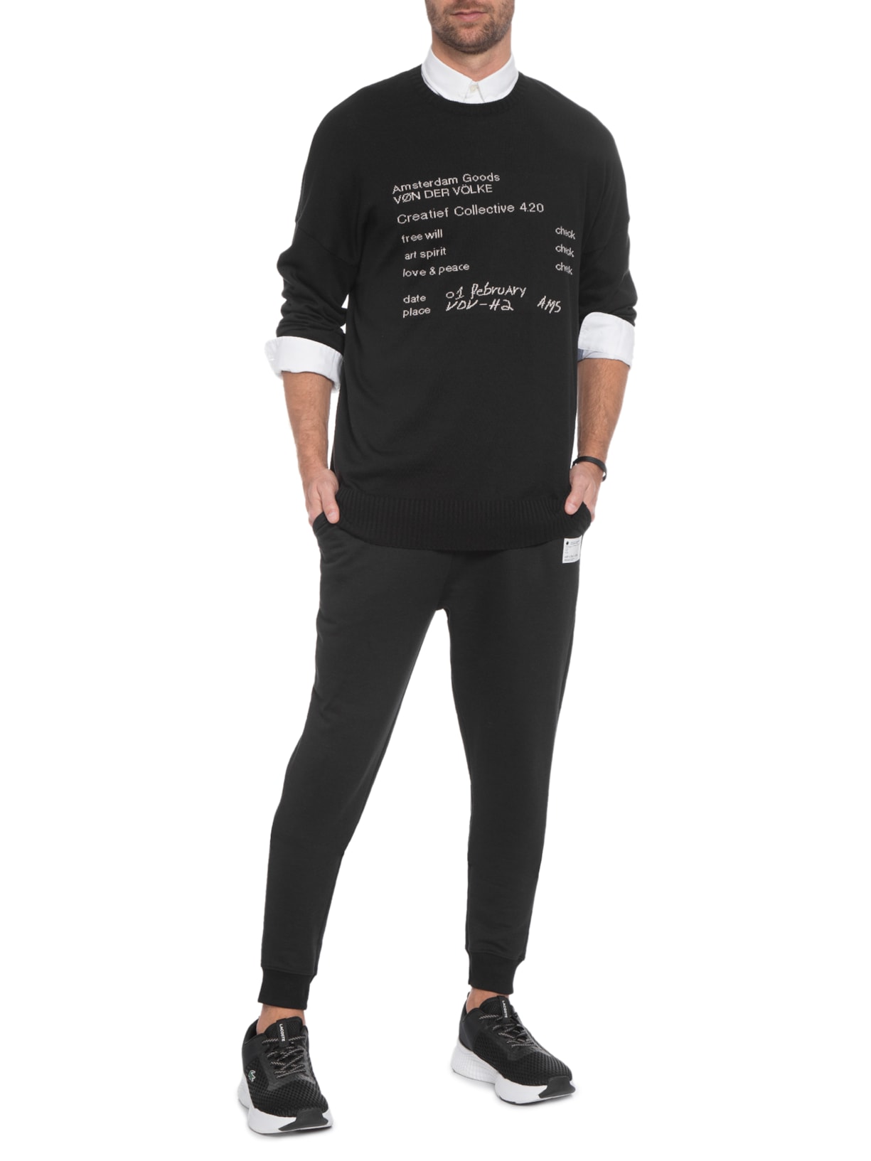 Blusa Masculina Tricot Art Spirit Preto Von Der Volke