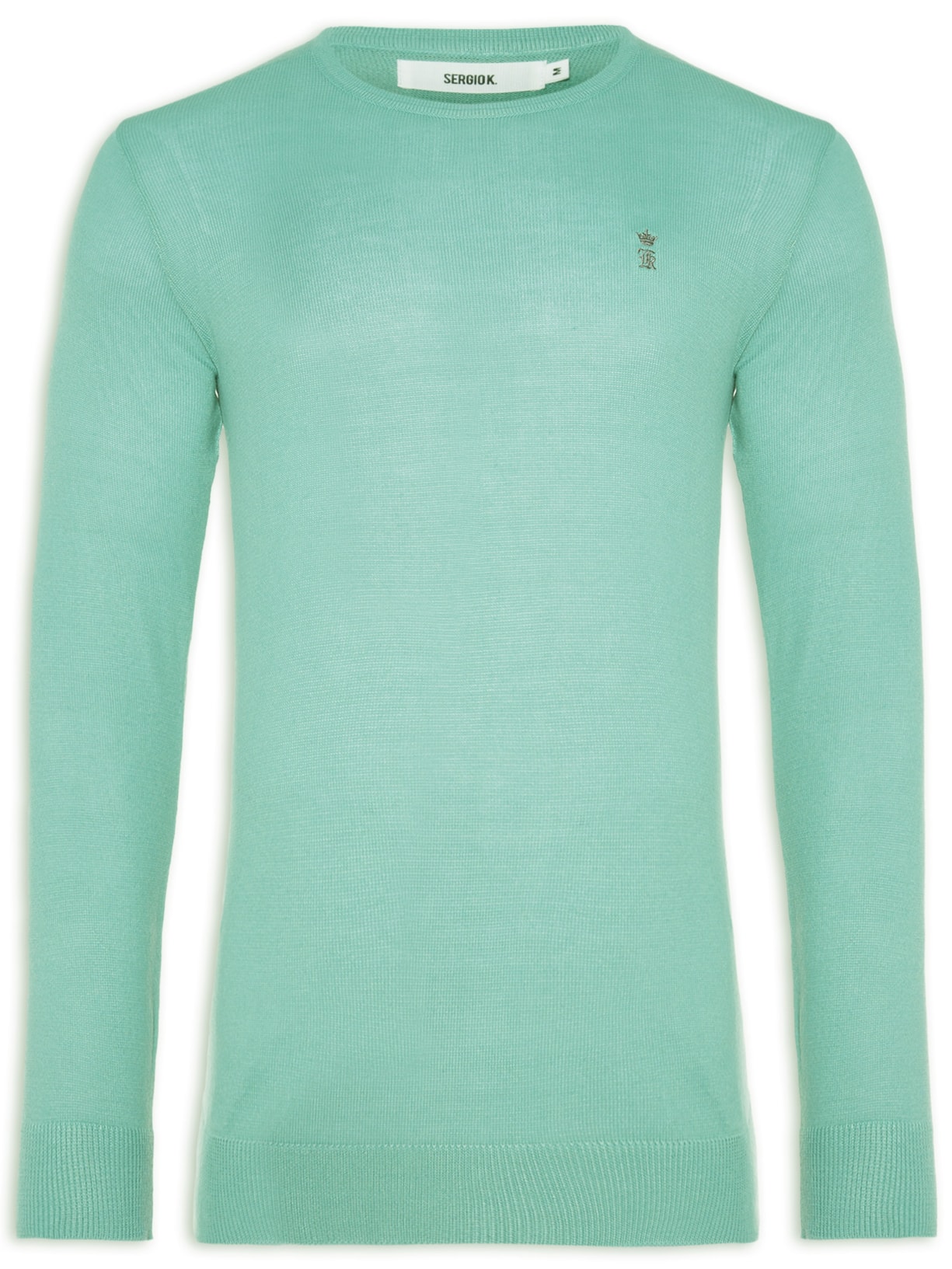 Blusa Masculina Tricot Basic Color Verde Sergio K