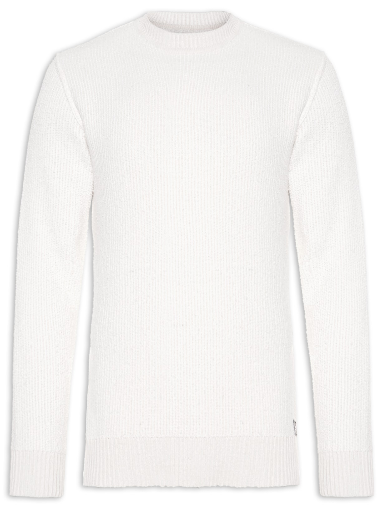 Blusa Masculina Tricot Bouclet - Off White
