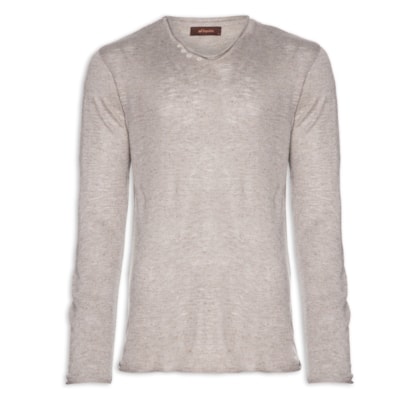 Blusa Masculina Tricot Italianinho - Bege