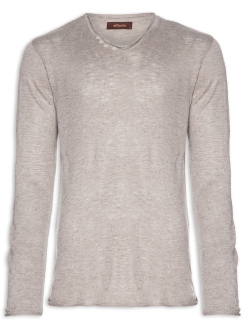 Blusa Masculina Tricot Italianinho - Bege