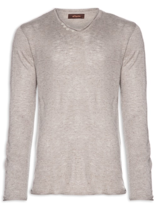 Blusa Masculina Tricot Italianinho - Bege