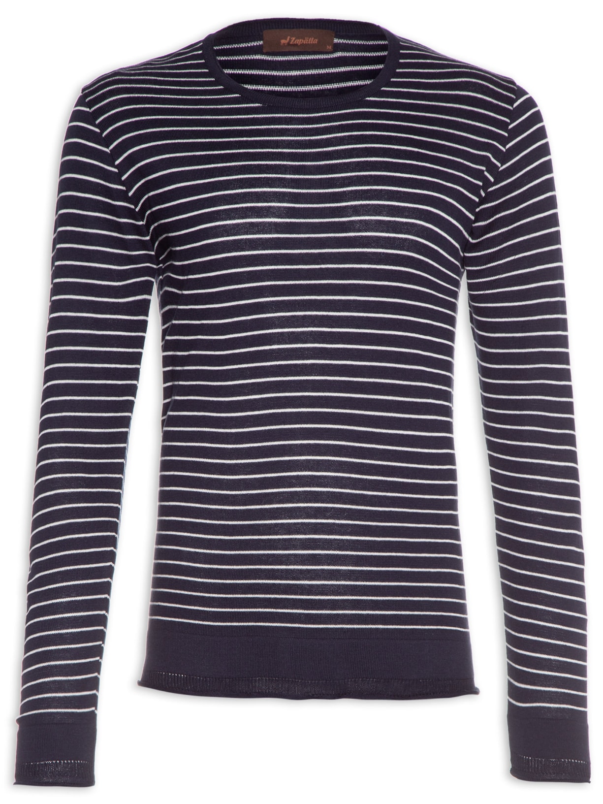 Blusa Masculina Tricot Listras - Azul