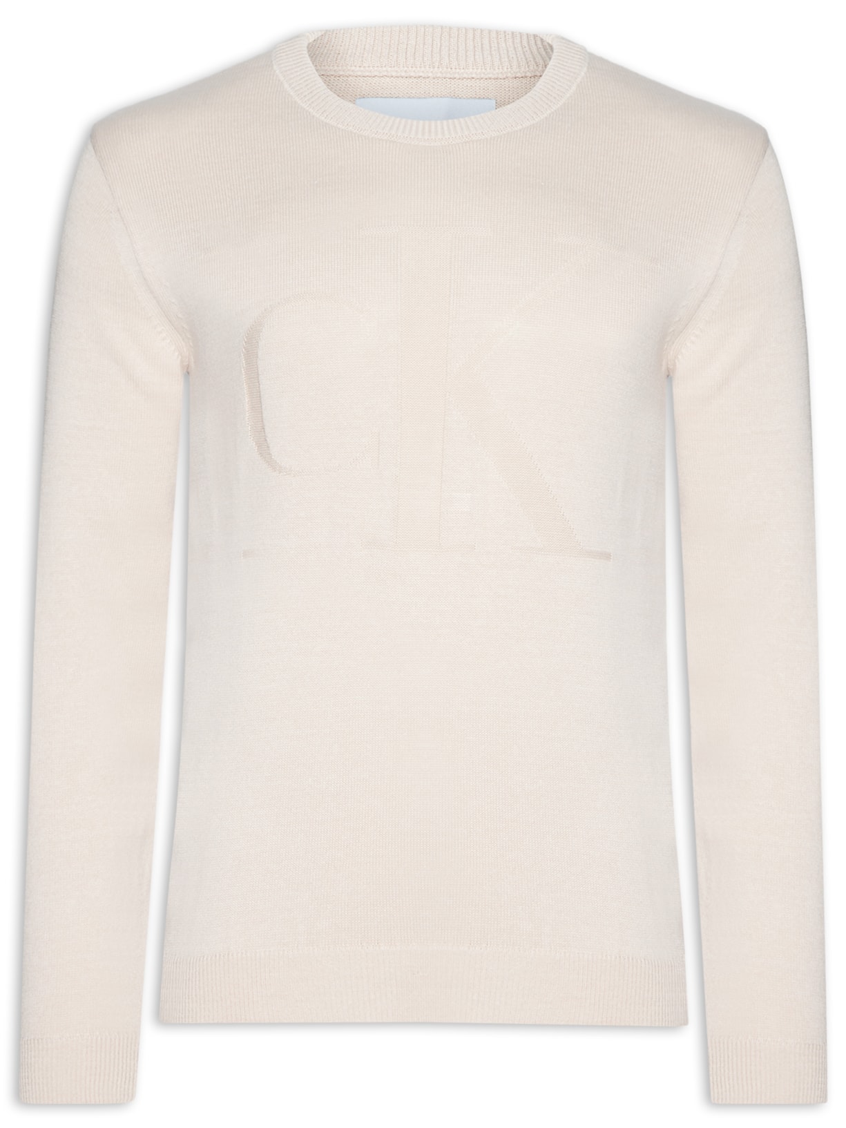 Blusa Masculina Tricot Maxi - Bege