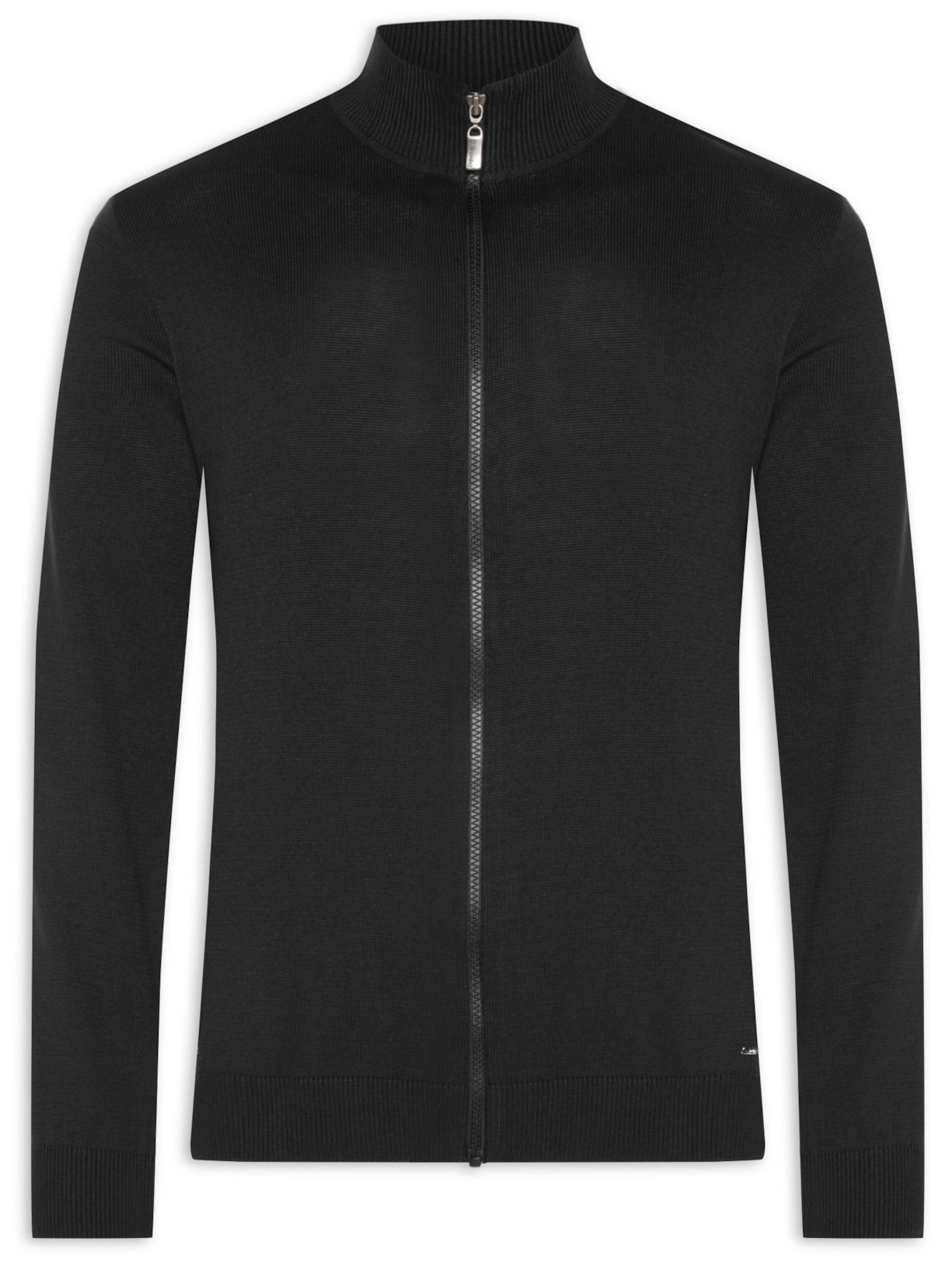 Blusa Masculina Tricot Pablo Full Zíper - Preto