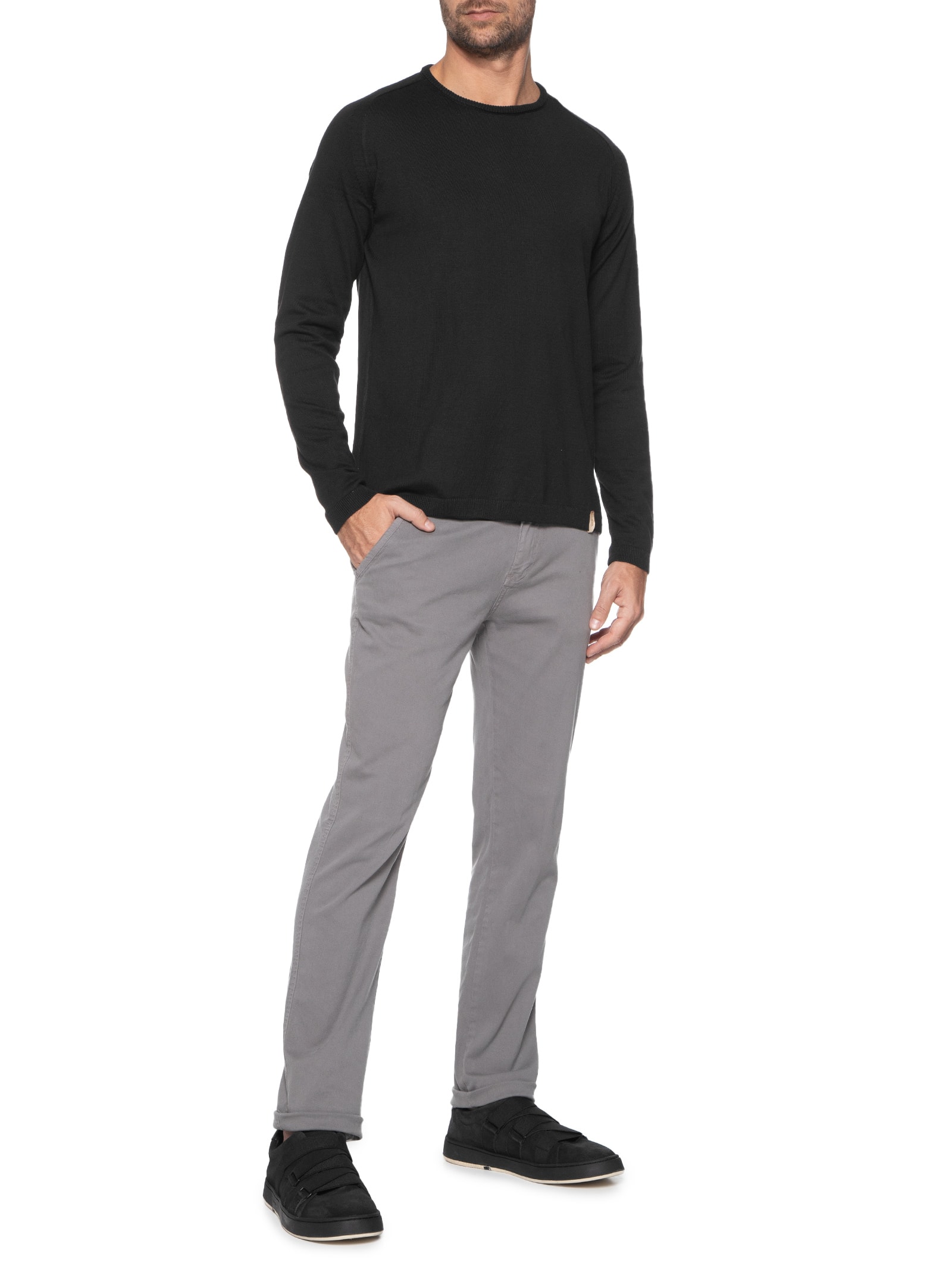 Pineapple - Blusa Masculina Tricot Rio - Preto