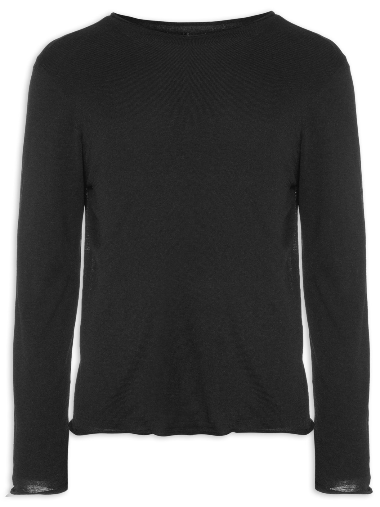Blusa Masculina Tricot Soft Wool - Preto