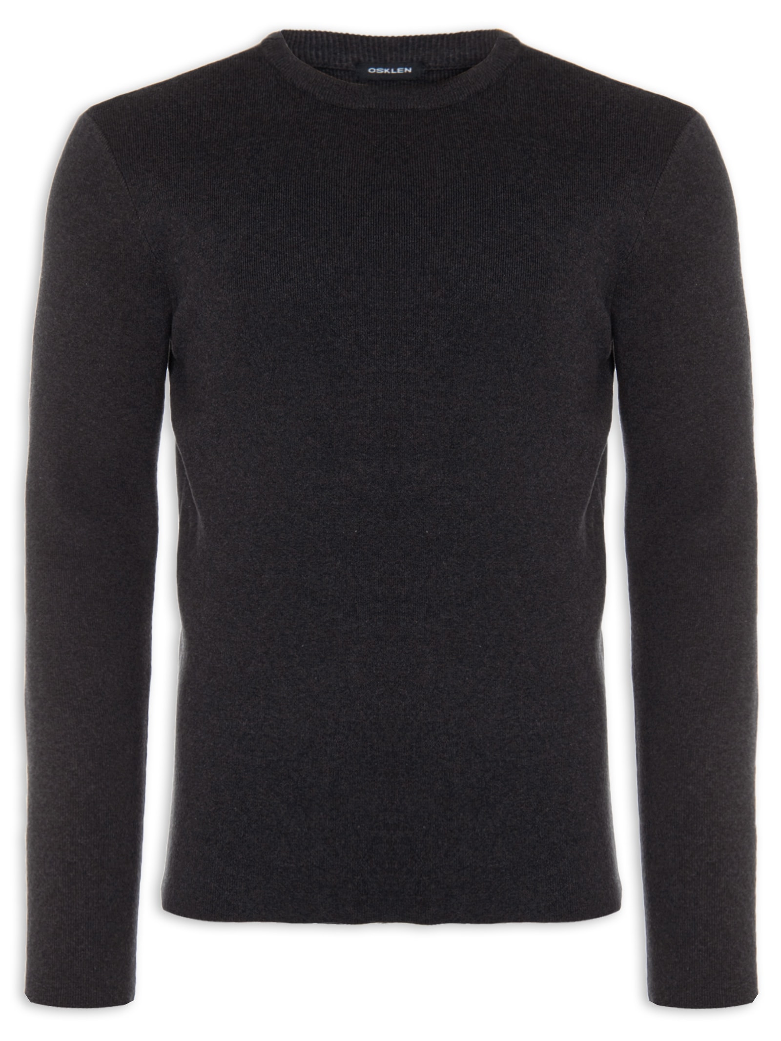 Osklen - Blusa Masculina Tricot Solid Cotton - Cinza