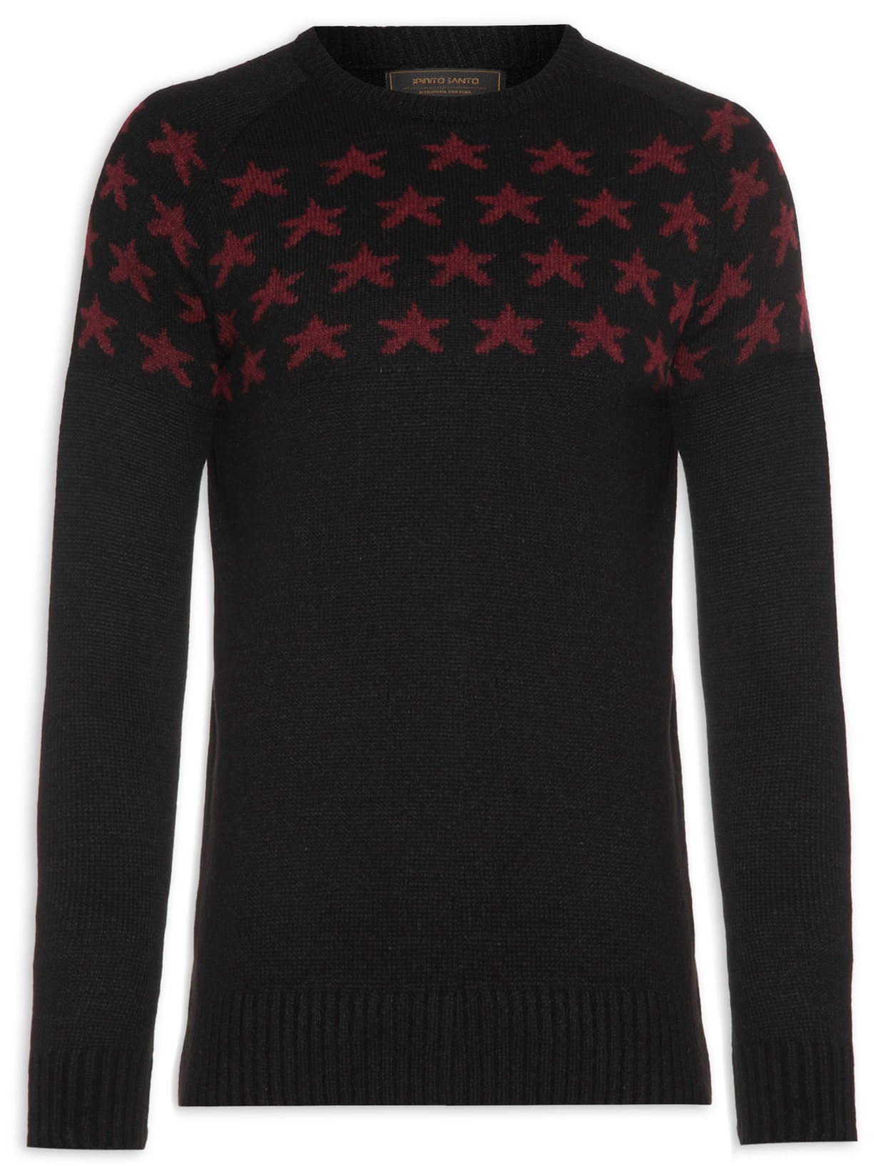 Blusa Masculina Tricot Star Will - Preto