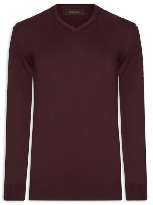 Blusa Masculina Tricot V Neck - Vermelho