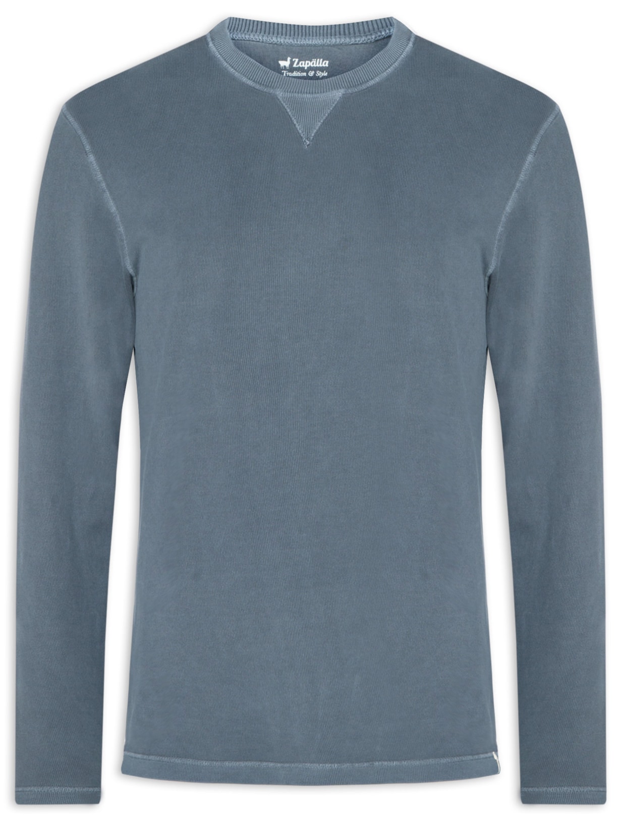 Blusa Masculino Moletom Gola Careca Stone Azul Zapalla