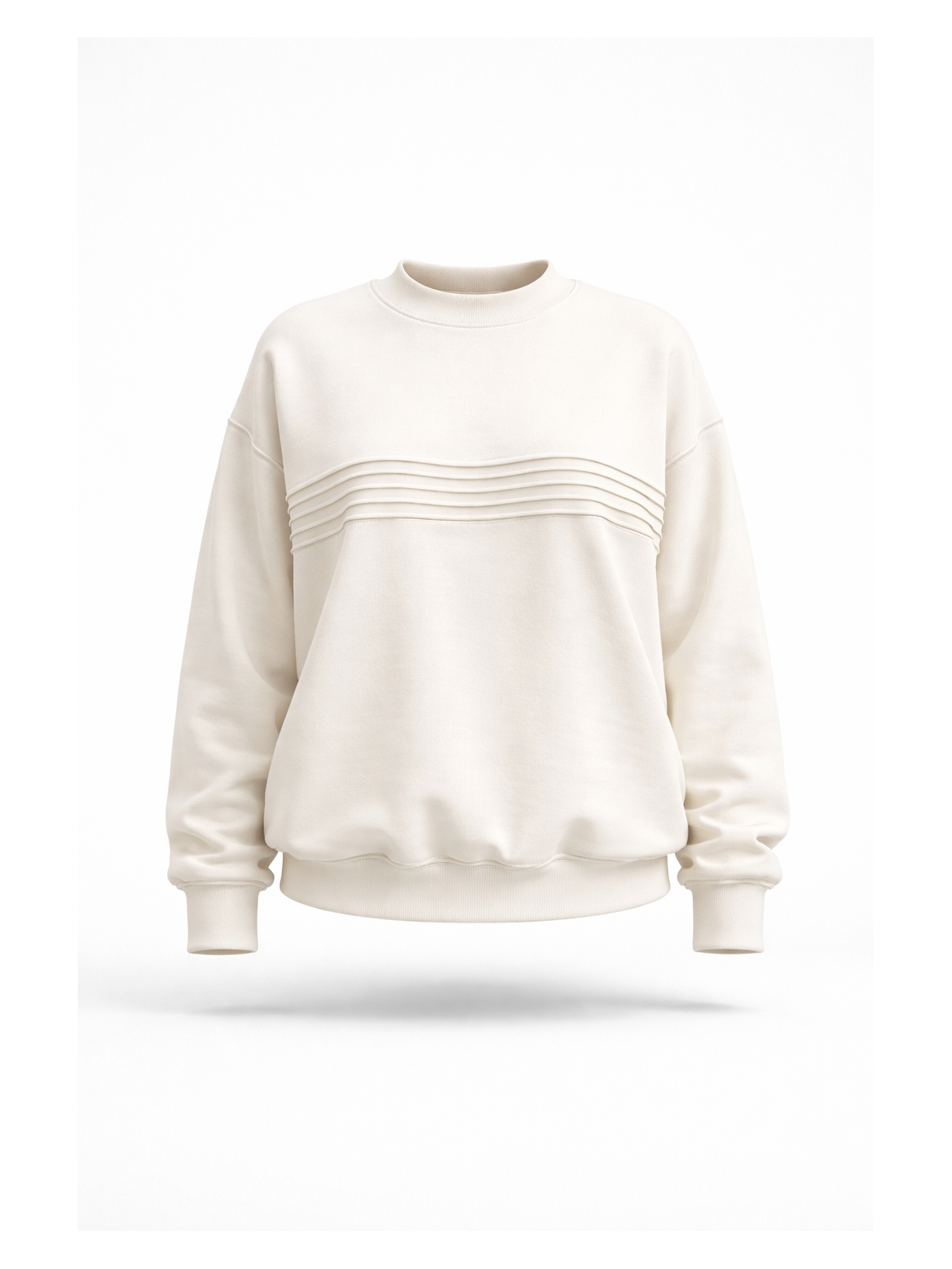 Blusa Moletom Linhas Off White Branco Suntime