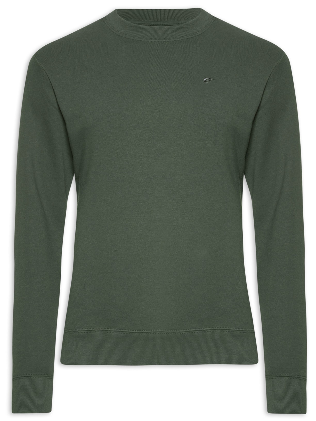Blusa Moletom Masculina Básico Easa Careca Manga Longa - Verde