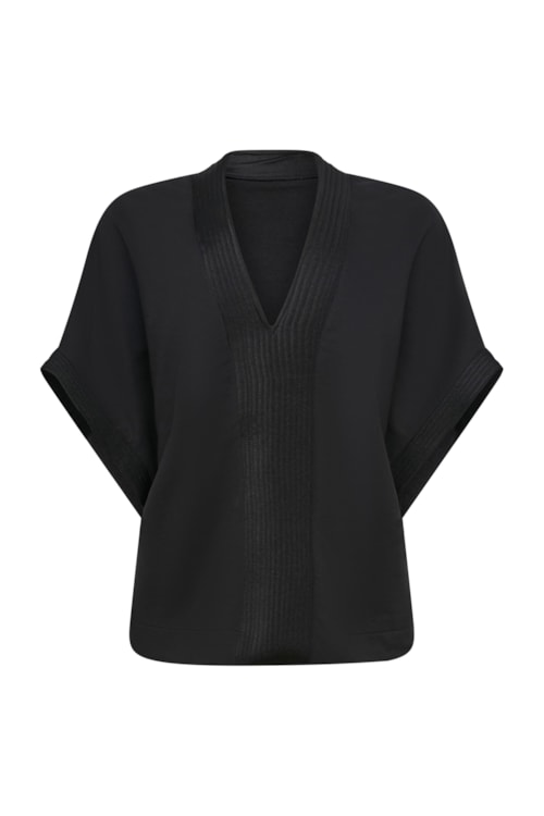 blusa moletom matelassê preta