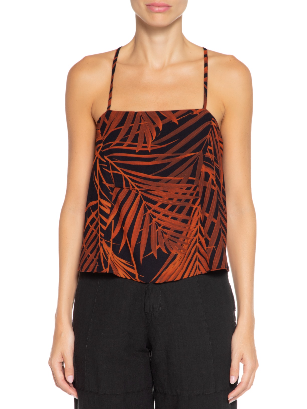 Blusa Palm Leaf Surf Amarração Laranja Osklen