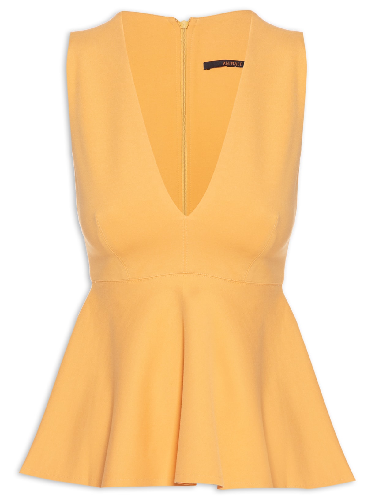 Blusa Peplum Estrutada - Laranja