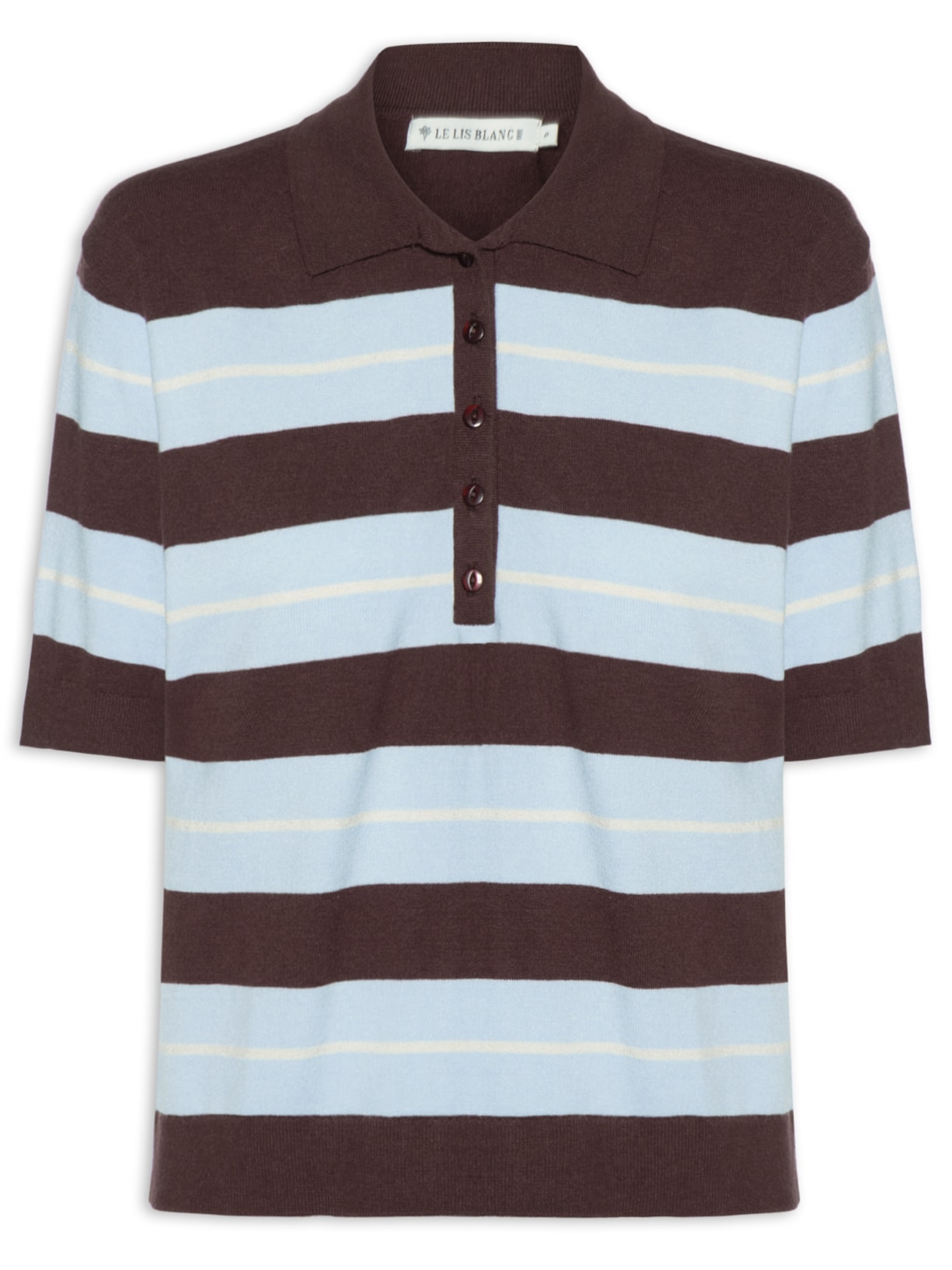 Blusa Polo Feminina Jordie - Marrom