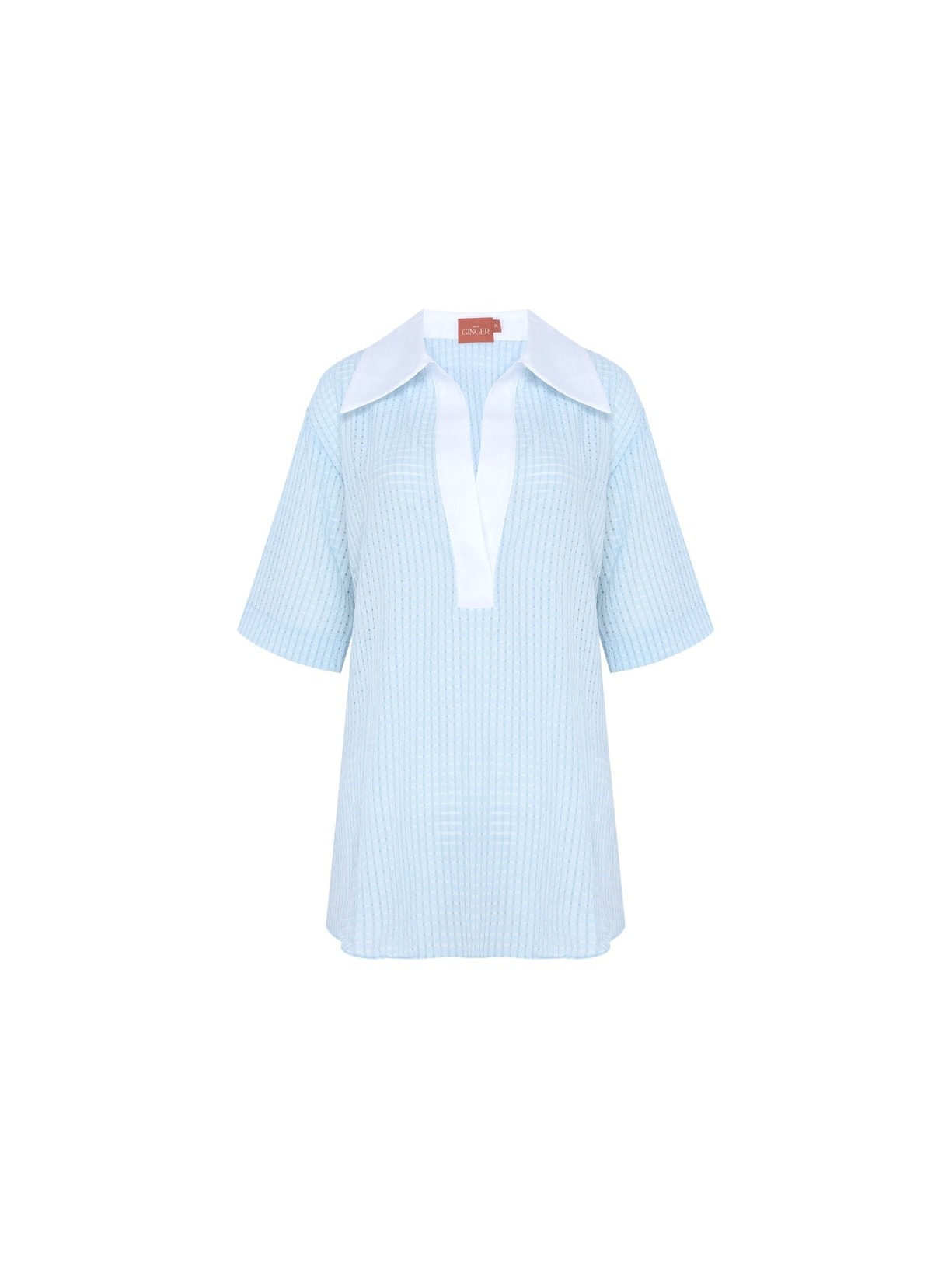 Blusa Polo Mareh Laguna Azul