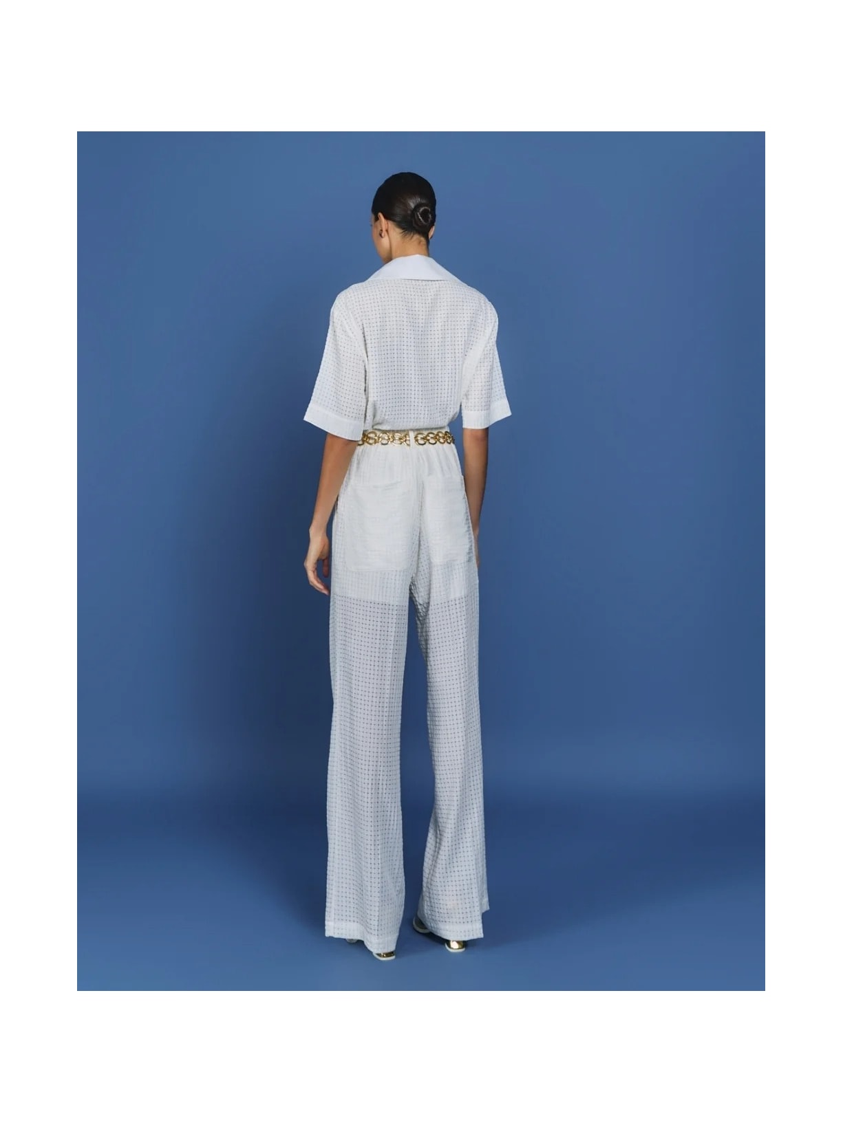 Blusa Polo Mareh Laguna Off White Shop Ginger