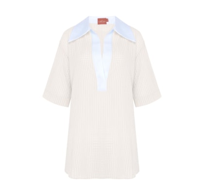 Blusa Polo Mareh Laguna Off White