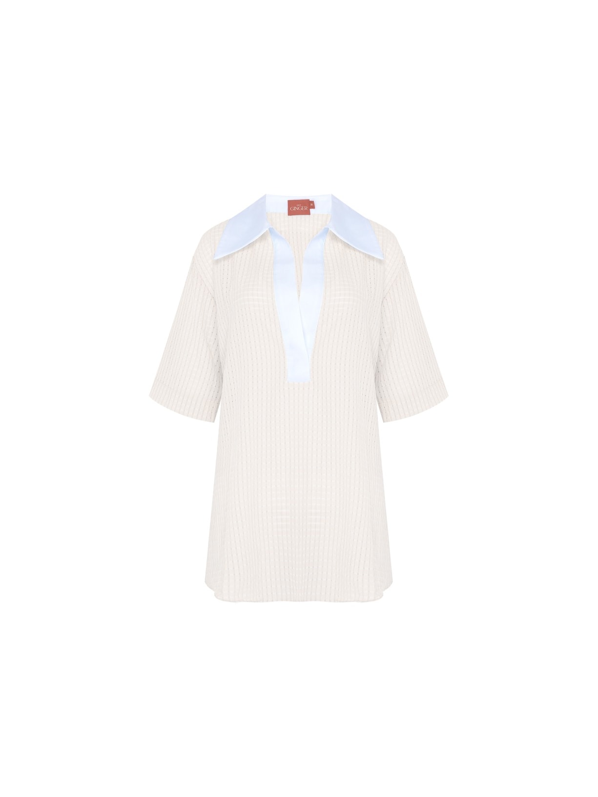 Blusa Polo Mareh Laguna Off White