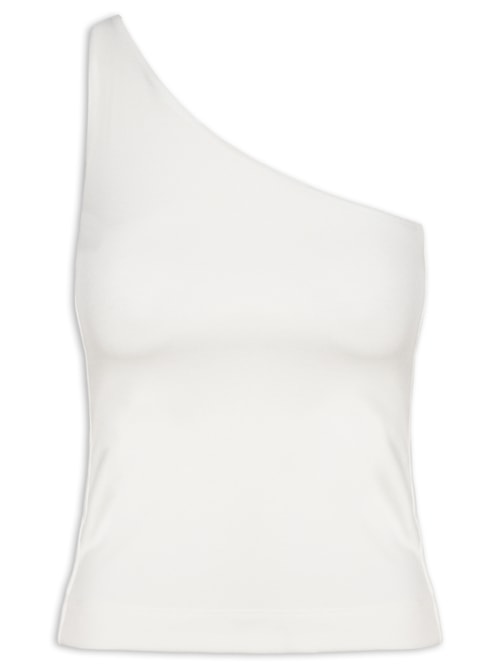 Blusa Recorte Um Ombro Só - Branco