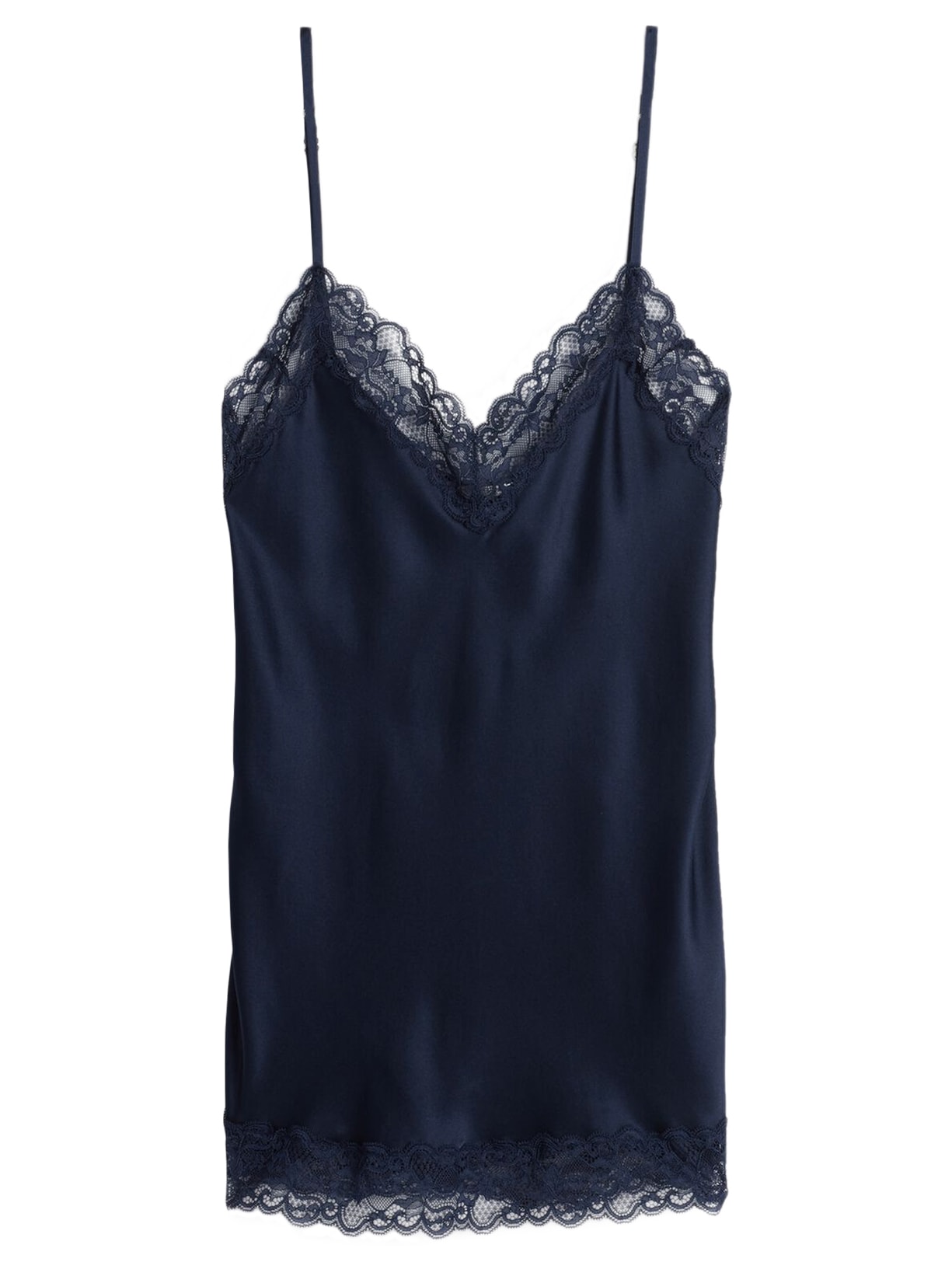 Blusa Renda e Seda - Azul