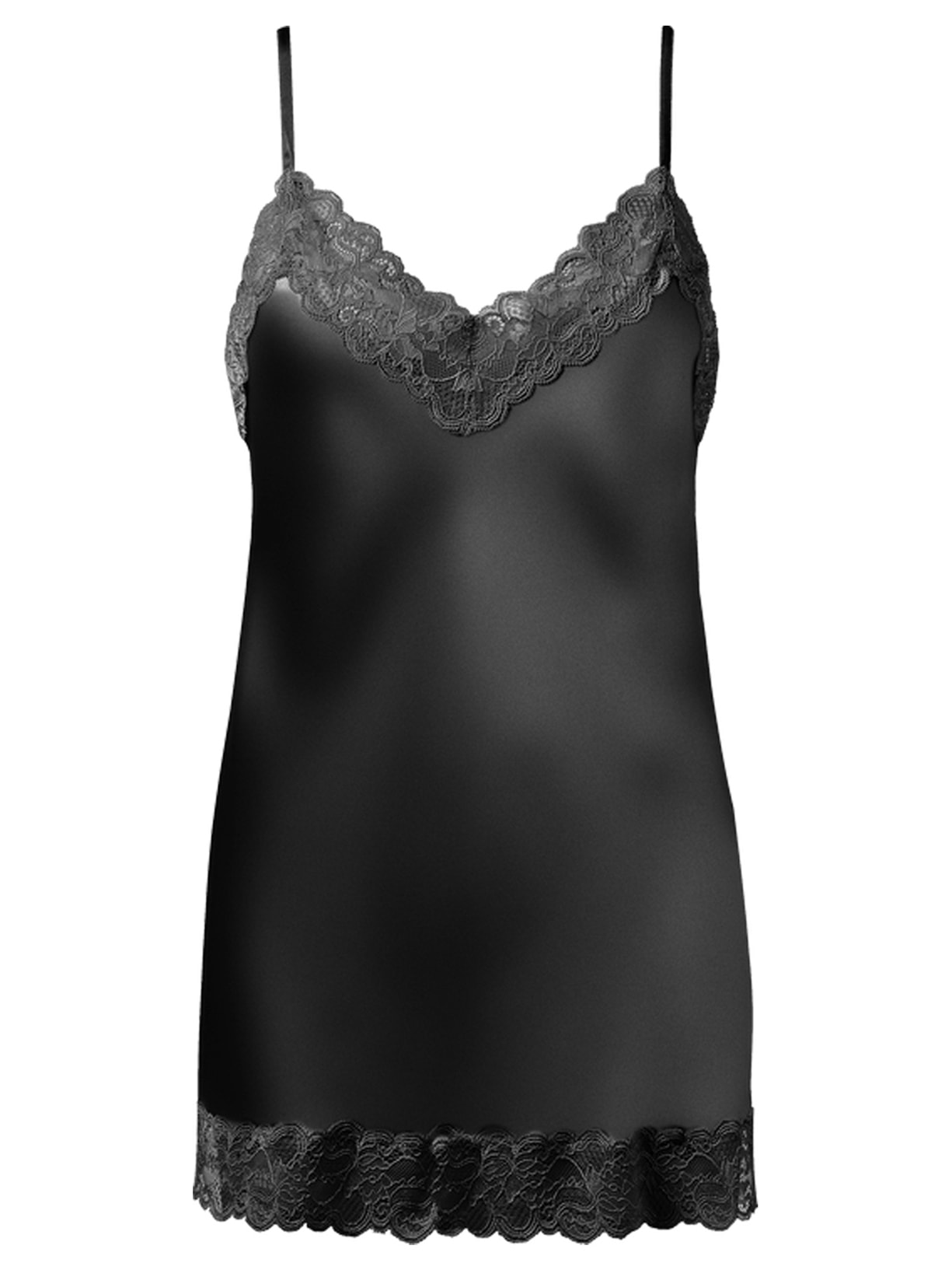 Blusa Renda e Seda - Preto