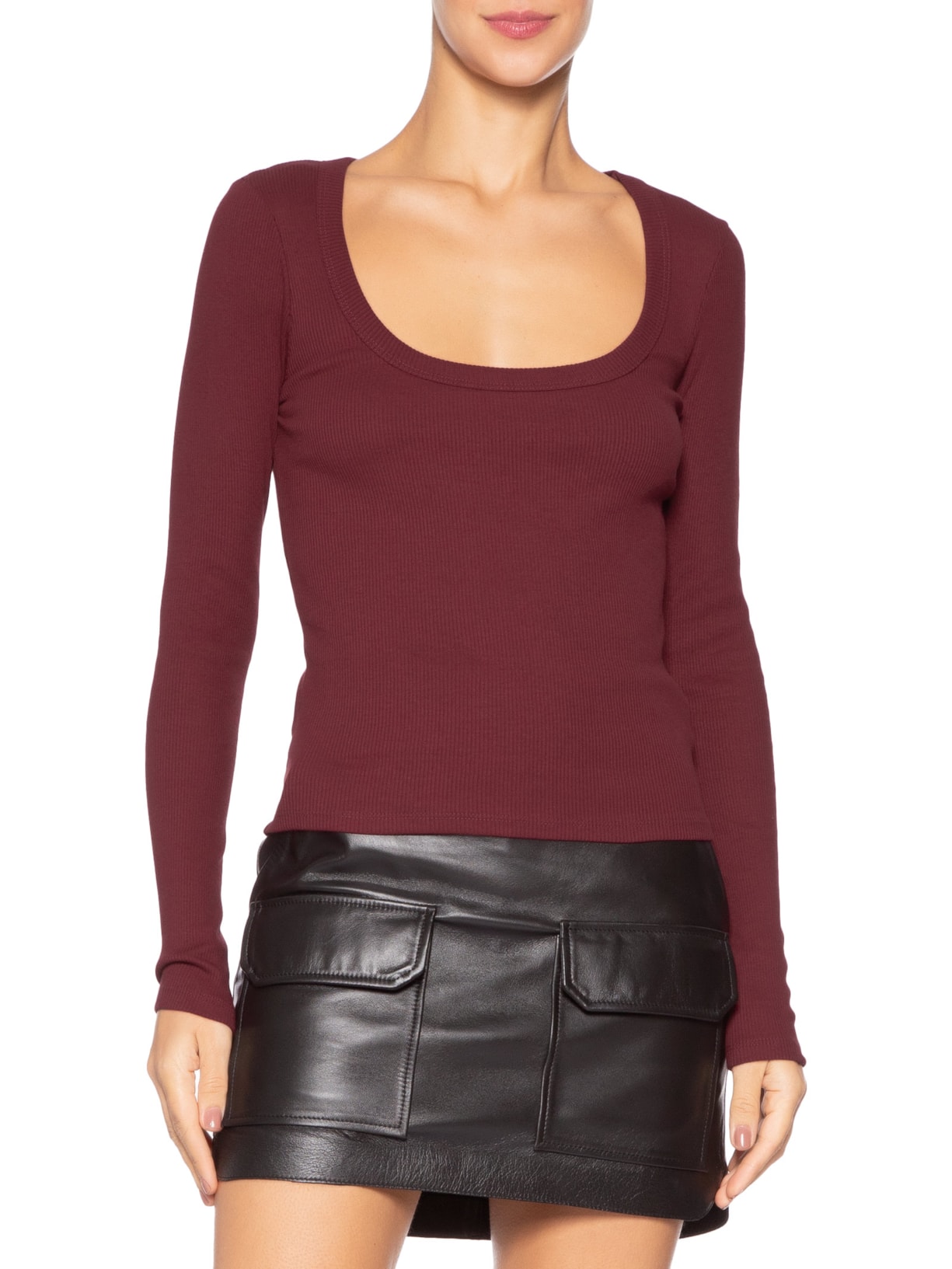 Blusa Ribana Manga Longa Vermelha Animale