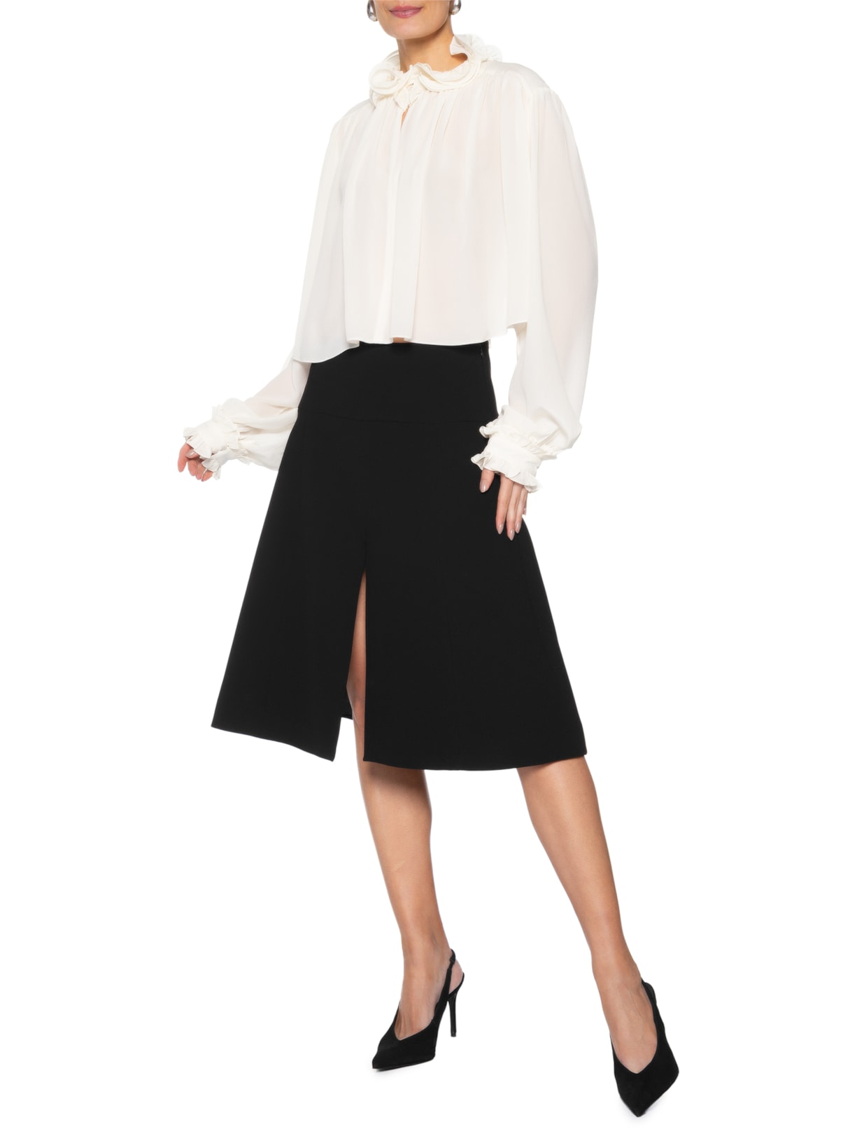 Blusa Seda CDG Mina – Branco Andrea Bogosian