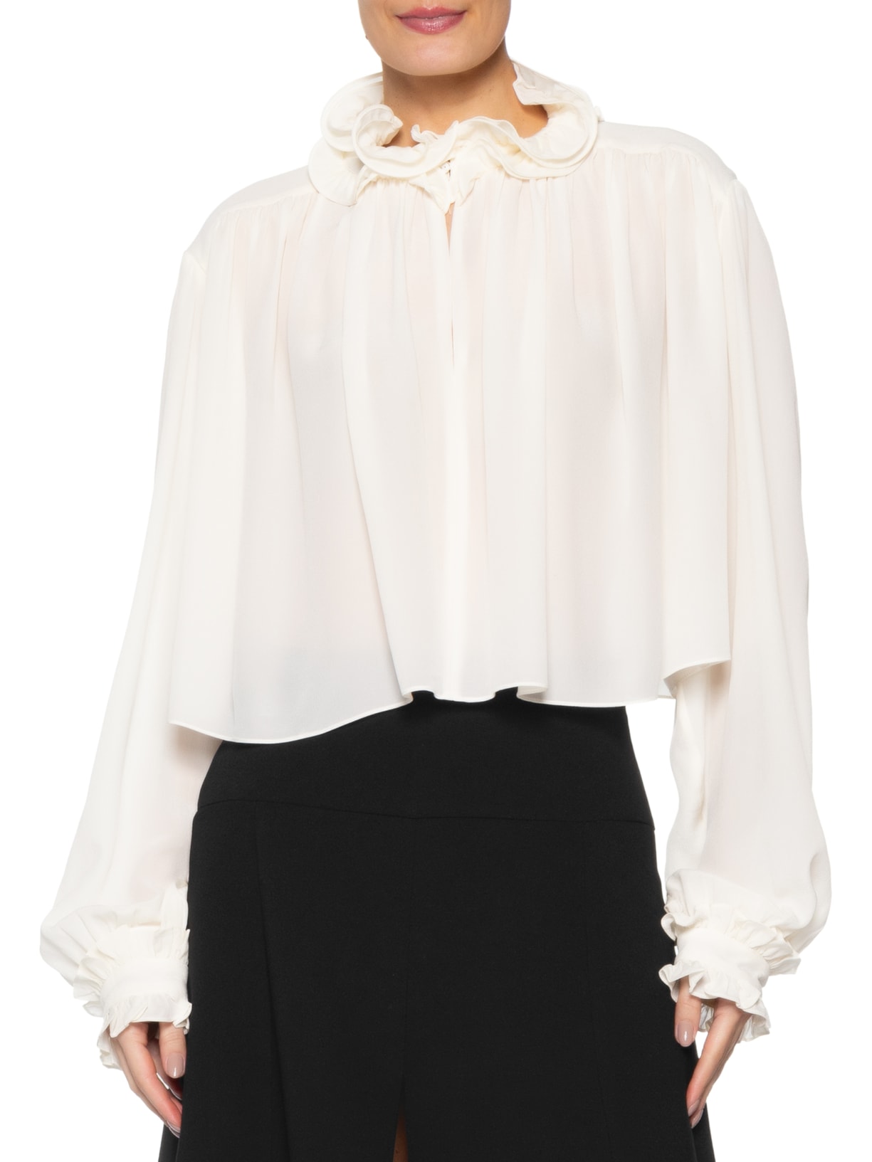 Blusa Seda CDG Mina – Branco Andrea Bogosian