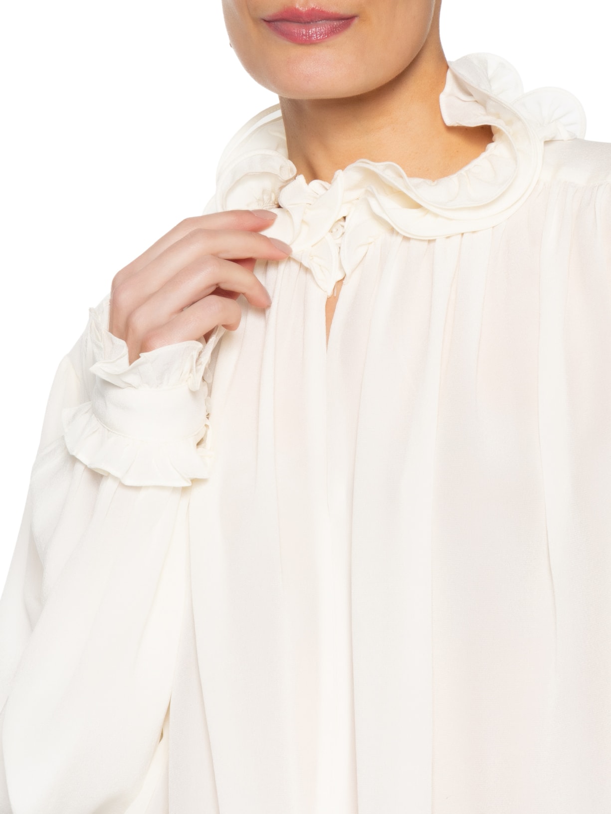 Blusa Seda CDG Mina – Branco Andrea Bogosian