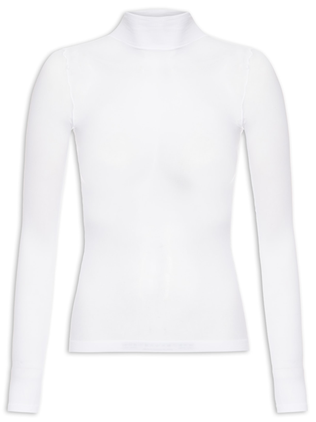 Blusa Segunda Pele Gola Alta Fio 40 - Branco