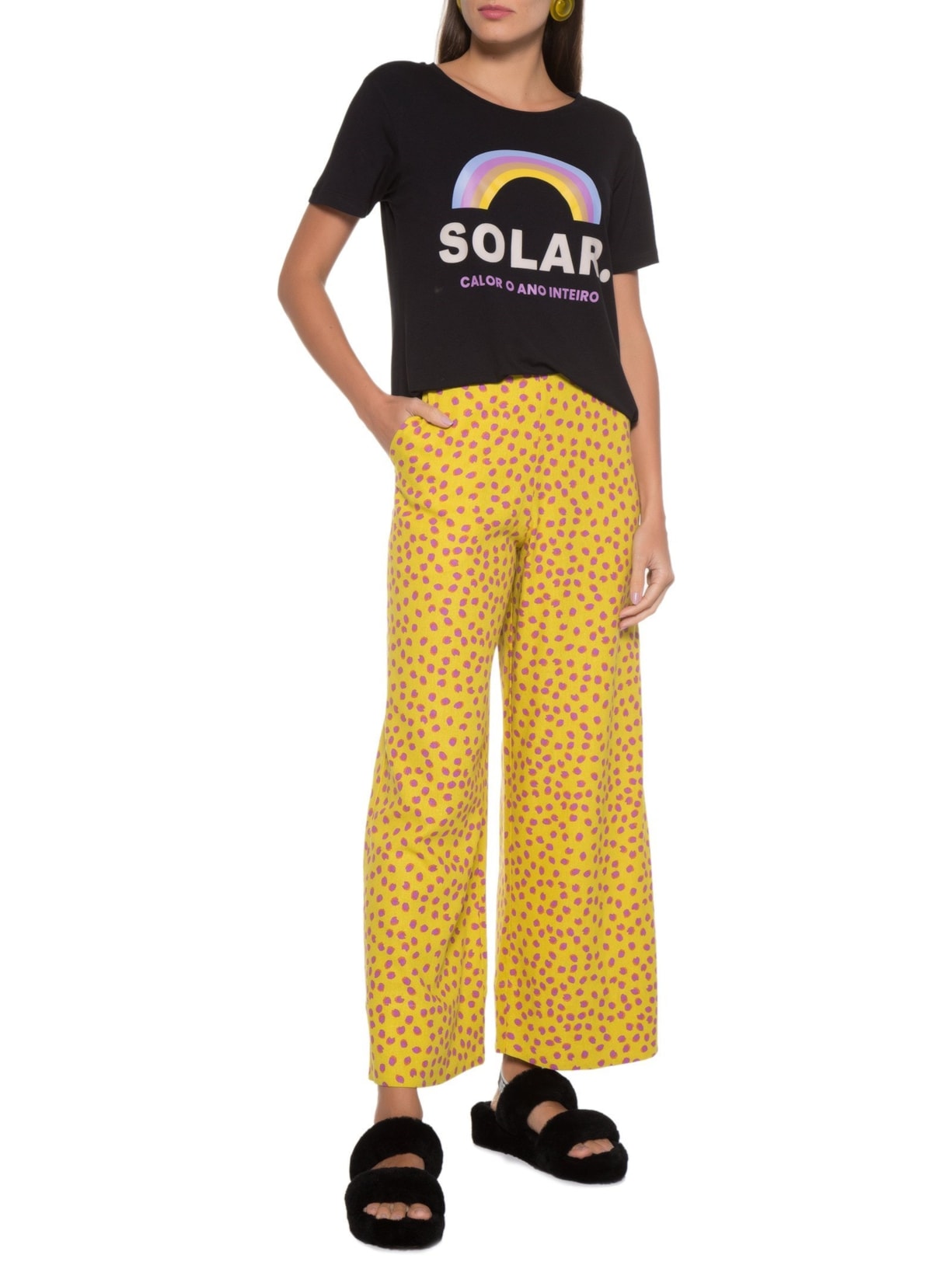 Blusa Silk Solar Preto Dress To