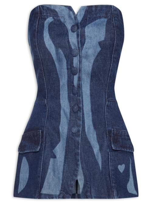 Blusa Tomara Que Caia Malibu - Azul