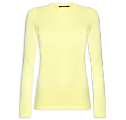 Blusa Tricot Color - Amarelo