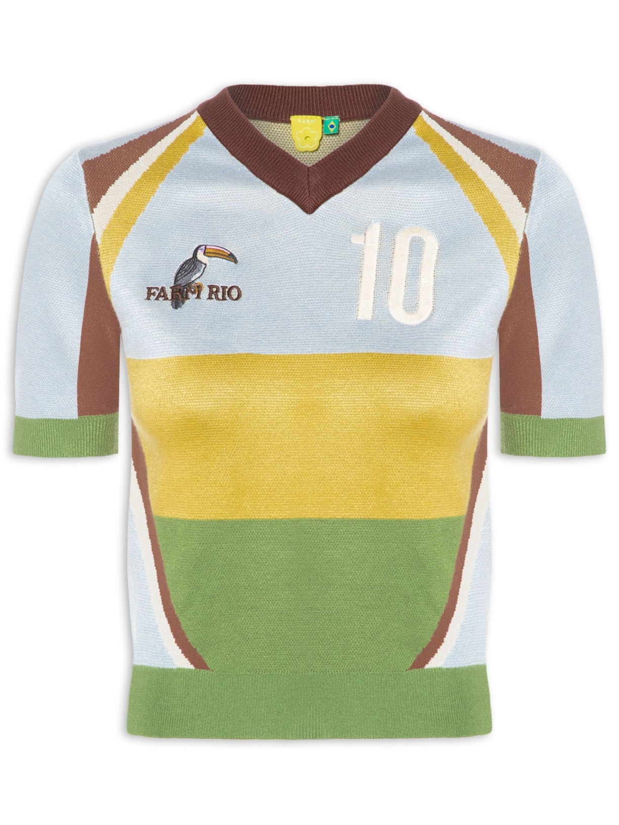 Blusa Tricot Copa Tucano Azul Farm