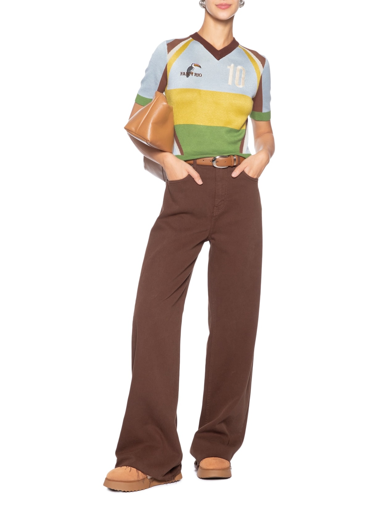 Blusa Tricot Copa Tucano Azul Farm