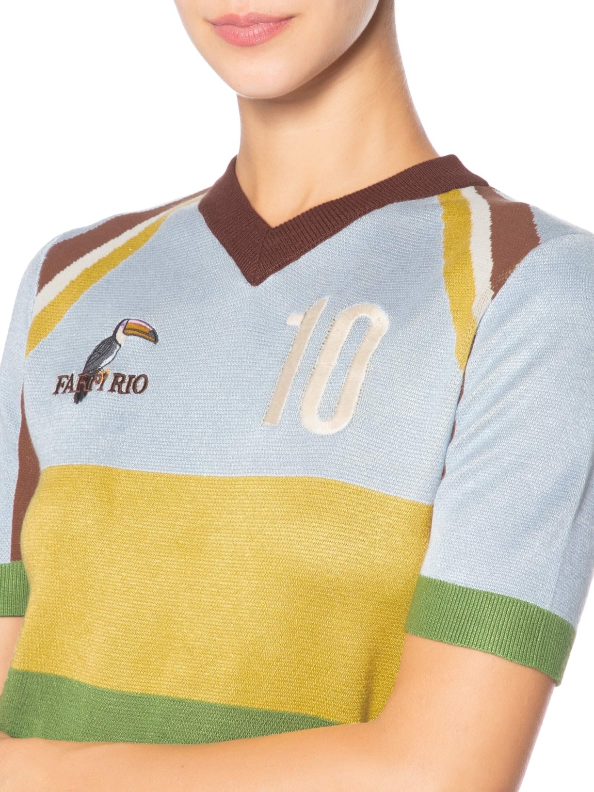Blusa Tricot Copa Tucano Azul Farm