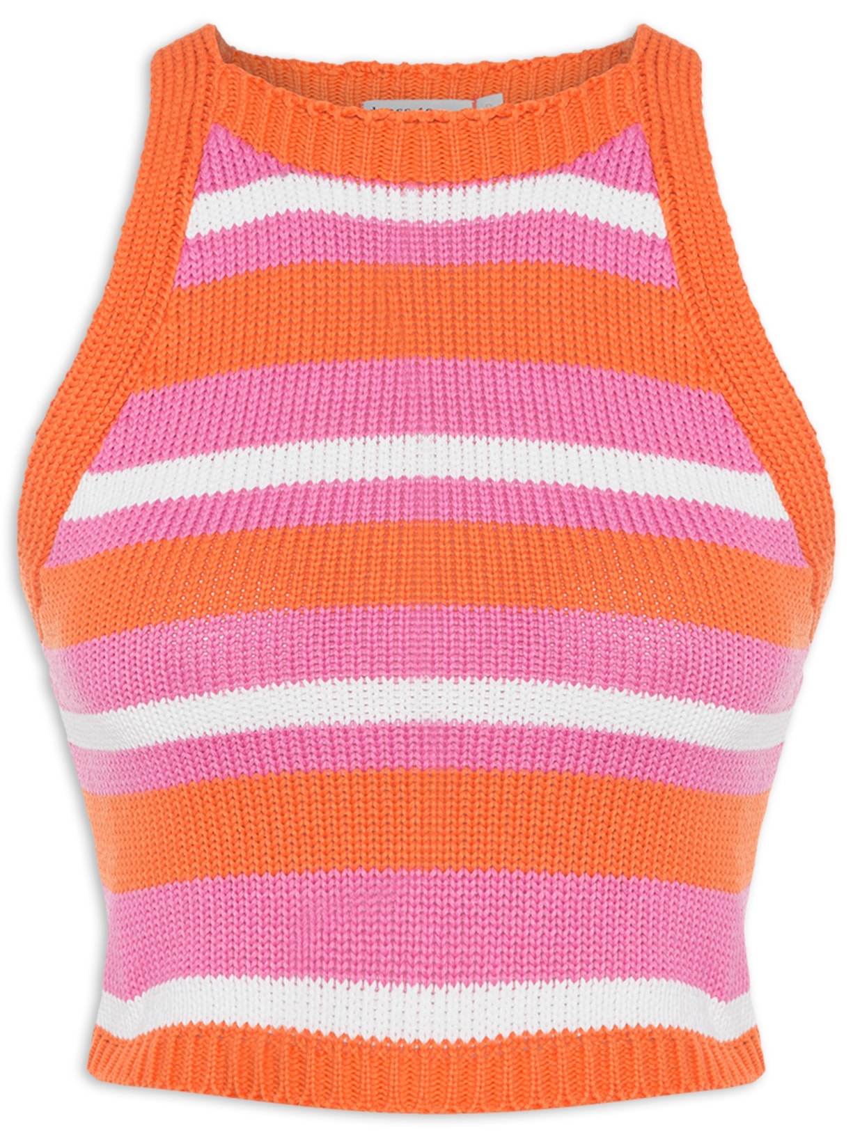 Blusa Tricot Listrada - Laranja